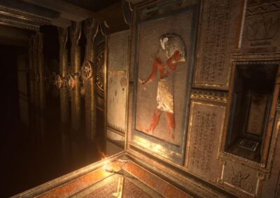 Dark Corridor de l'escape game coopératif the lost pyramid inspiré du jeux Assassin's Creed