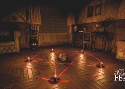 pentagramme dans house of fear escape game horreur de cap'vr